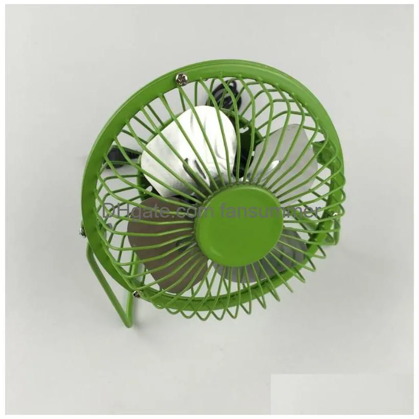 high quality 360 rotate metal usb fan mini portable colored summer home office desk electric cooling fan