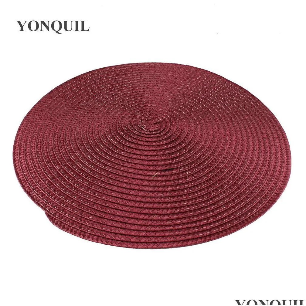 multiple color 25 cm round fascinators bases for women diy hair accessories ladies millinery hat base fascinator 12pcs/lot syb35