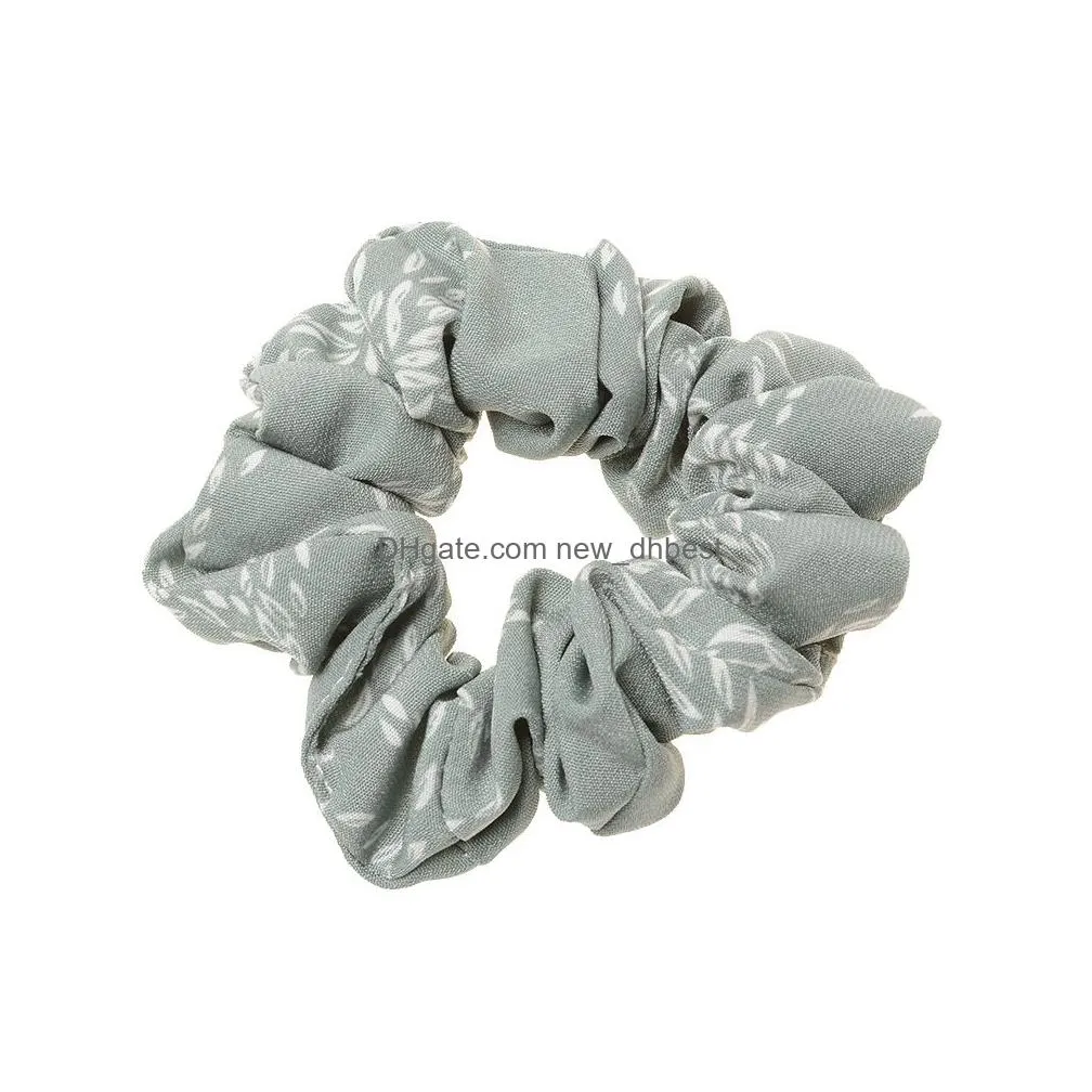 women fashion elastic hair bands ponytail holders print scrunchies hair ties hair accessories