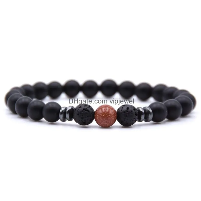 men women 8mm tiger eye energy beads bracelet gift elastic natural stone yoga bracelets bangle 18 styles charm jewelry wholesale