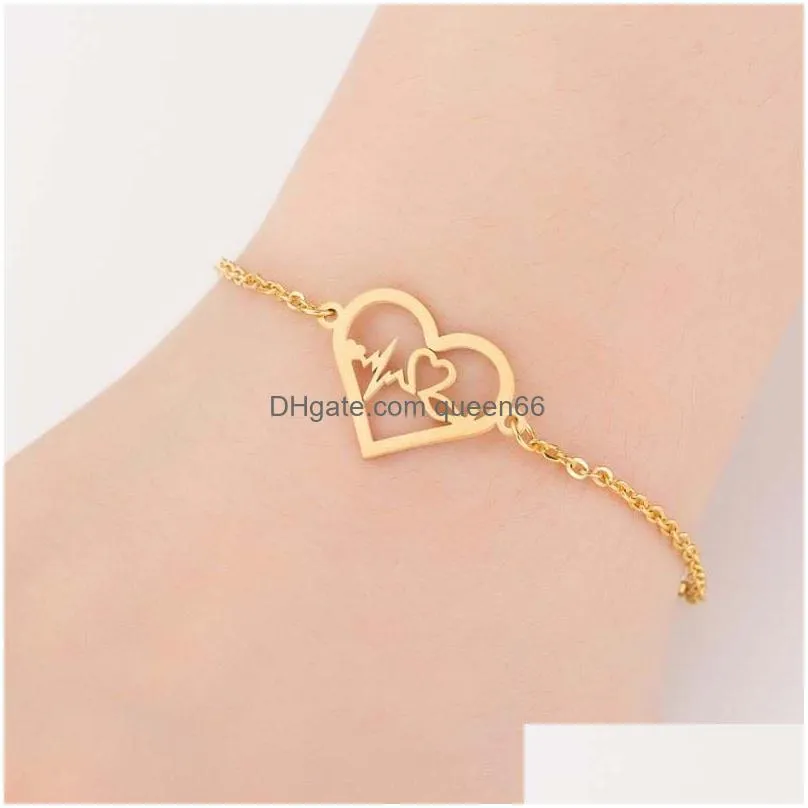 2020 new animal bracelets gold chain jewelry butterfly cross elephent heart charm bracelet for women valentines day gift