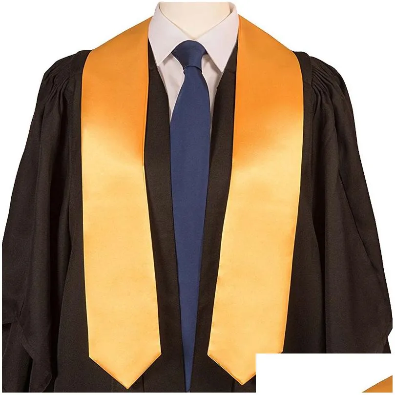 100pcs/lot 72 inch grad senior student vneck logo printing home textile sublimation blank graduation stoles for students