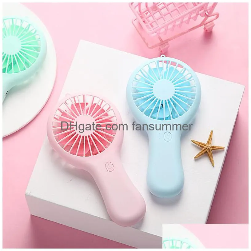 portable rechargeable fan usb gadgets charging cool removable handheld mini outdoor fans pocket folding 4 colors