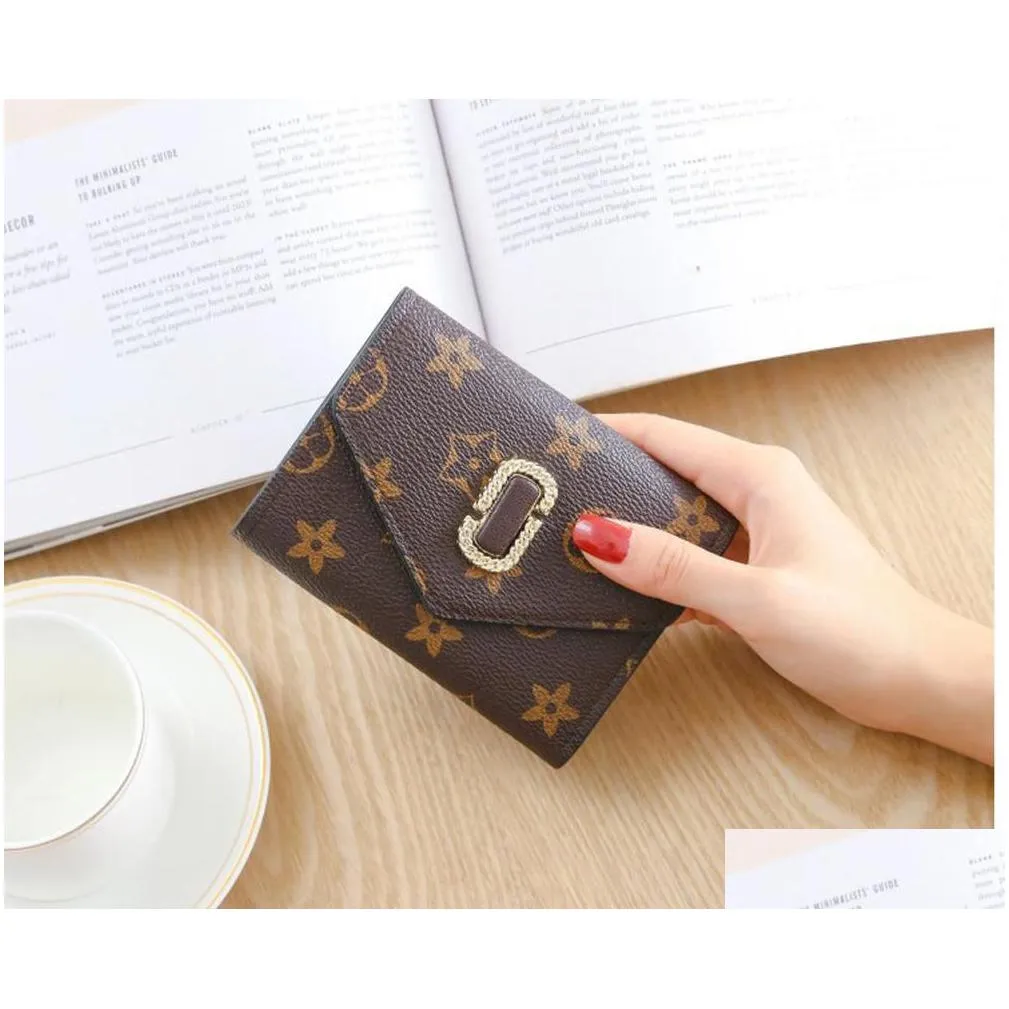 3 colors wallets men women fashion flower pattern gd europe american short card holders