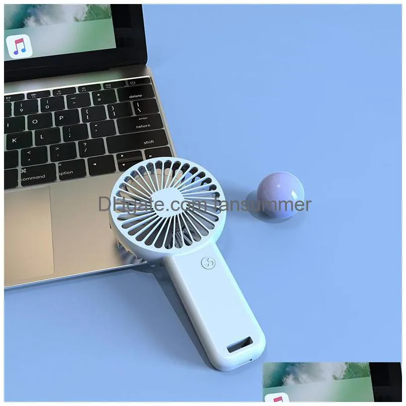 handheld mini fan portable pocket hand held fans usb gadgets rechargeable 3 speed personal desk fan for student home office summer