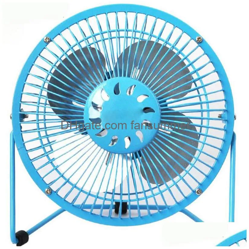 high quality 360 rotate metal usb fan mini portable colored summer home office desk electric cooling fan