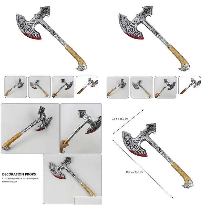 party decoration axe prop kids fake roleplay prop axe props photo cosplay hatchet costumehorrible props knife decor accessory performance toys
