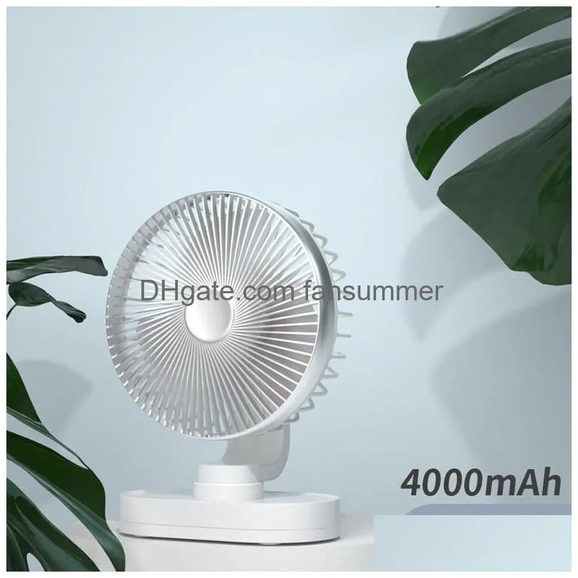 gadgets mini fan portable dc 5v usb rechargeable strong wind small table silent fan noiseless oscillating desktop cooling fan usb