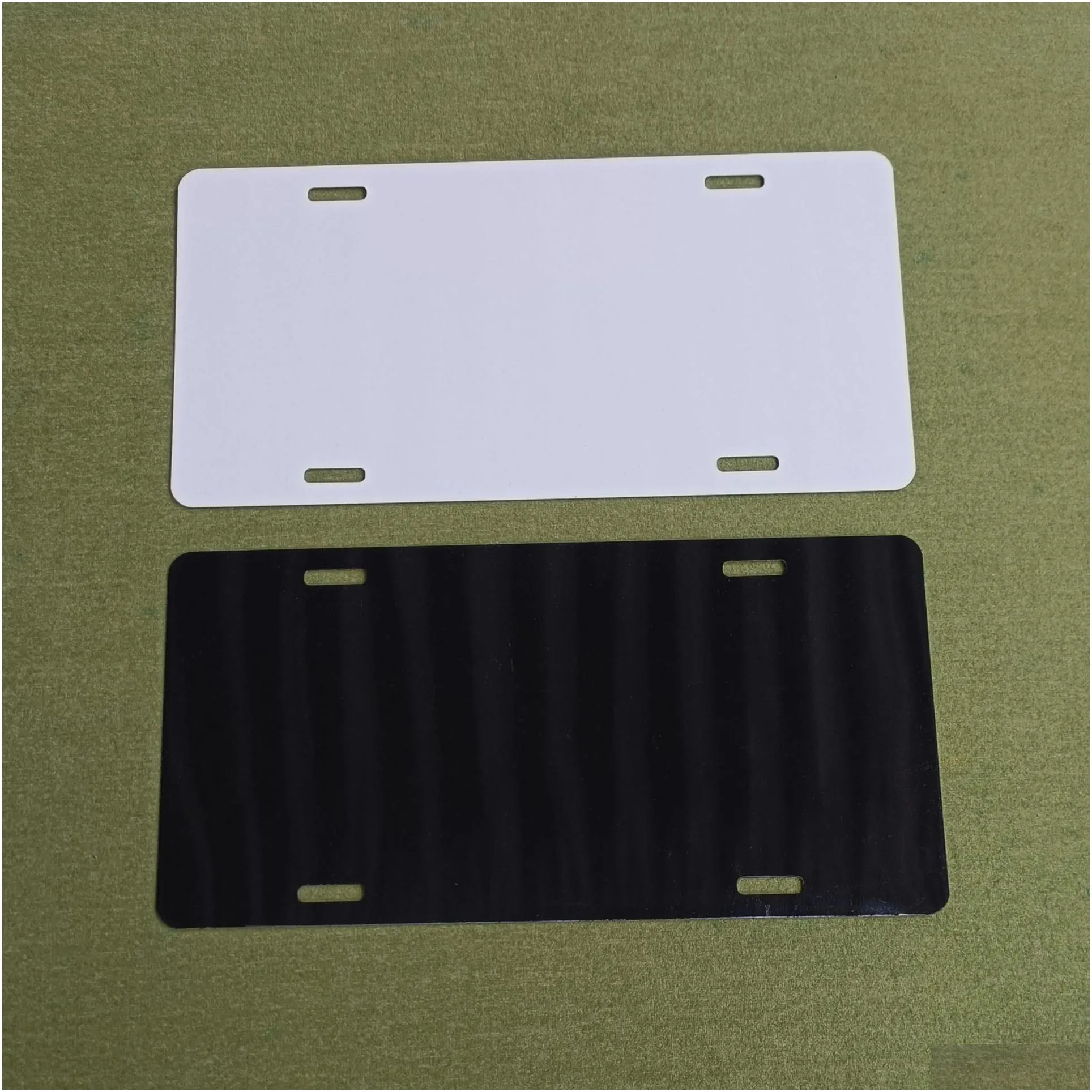 12x6inches sublimation metal car license plate heat transfer blank consumables printing diy aluminum plate z11