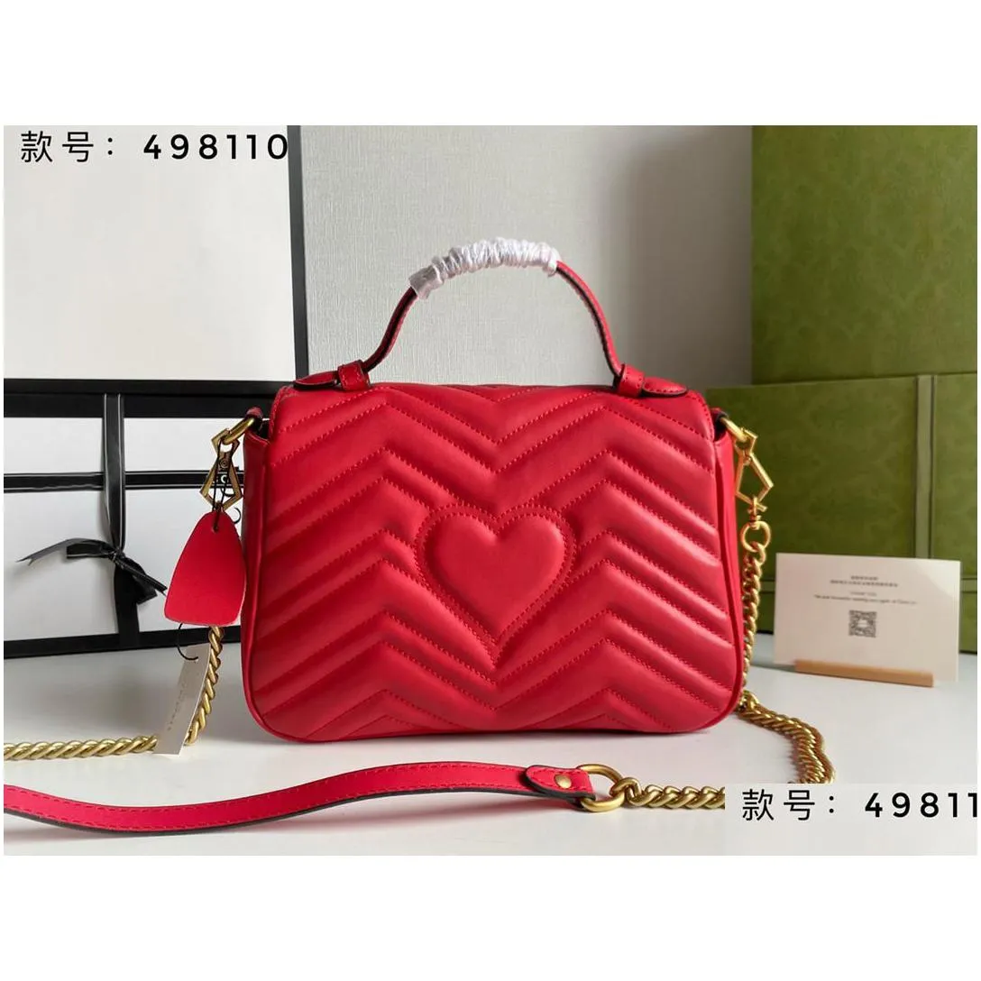 classic women marmont messenger bags love heart v wave pattern shoulder bag designer genuine leather chain handbags fashion lady totes purse