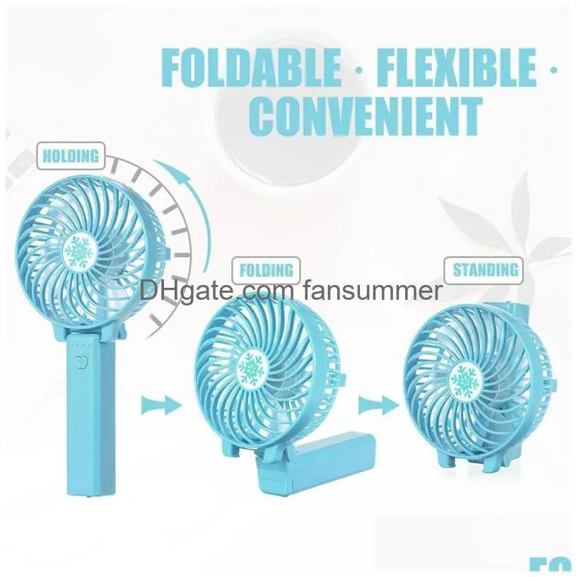 usb rechargeable fan ventilation foldable air conditioning fan foldable cooler mini operated hand held cooling fan for