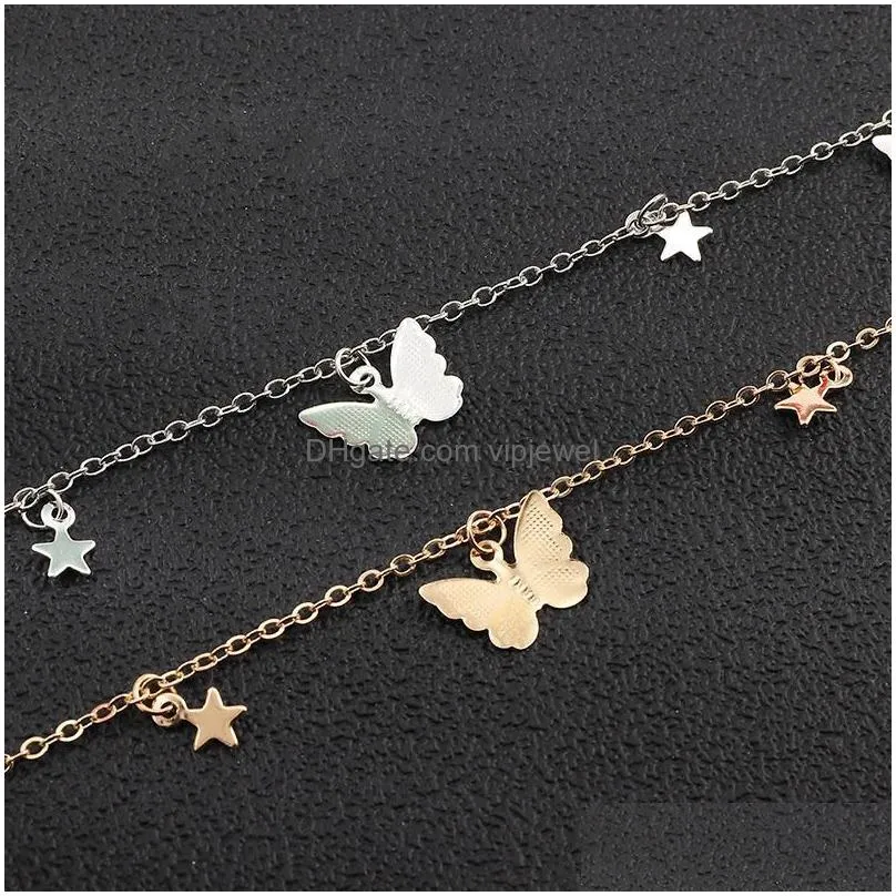 women fashion pendant necklace 2020 charm boho butterfly star collar chokers necklaces bohemian beach neck chain jewelry