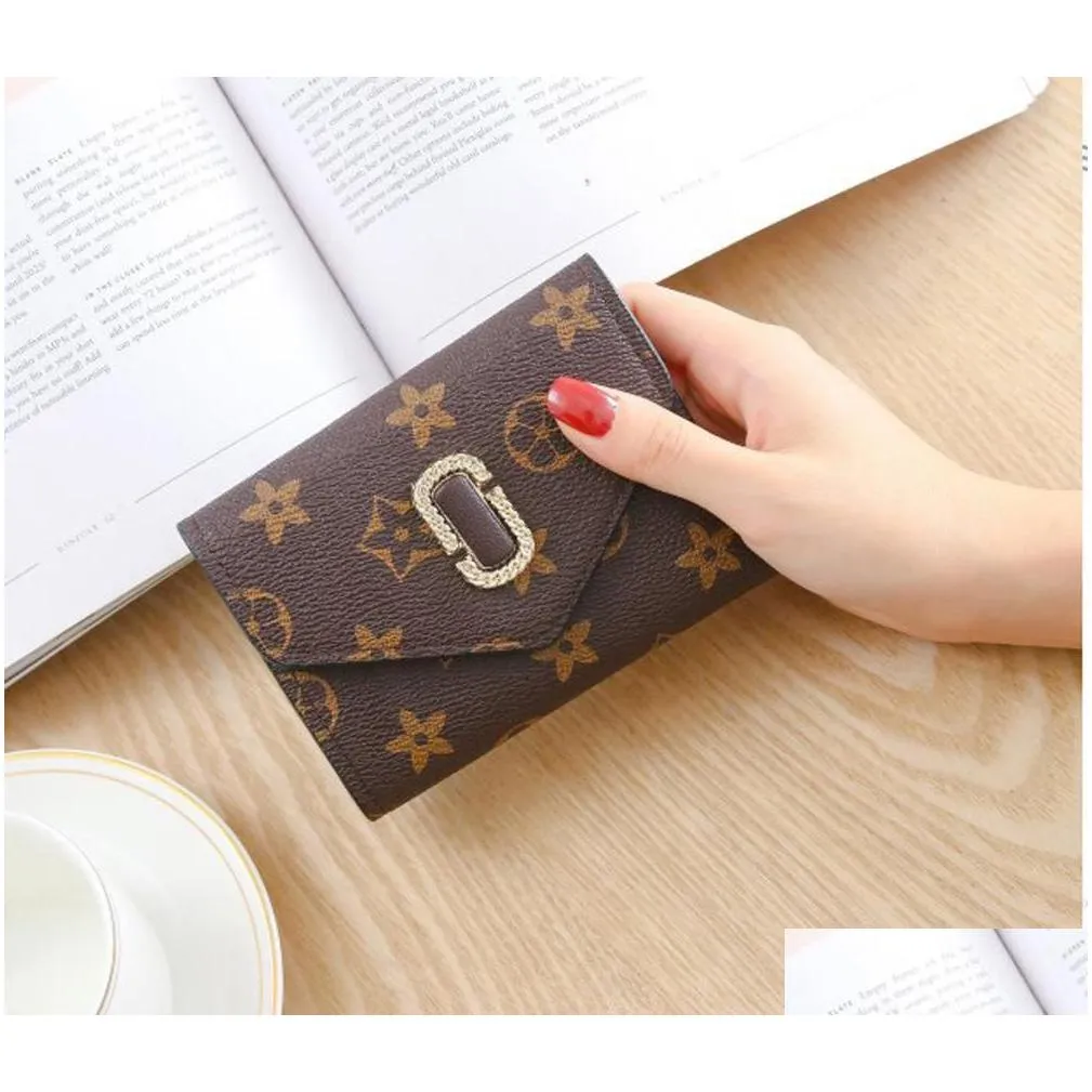 3 colors wallets men women fashion flower pattern gd europe american short card holders