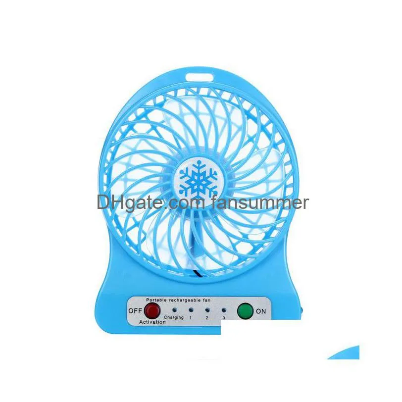 mini portable fan usb rechargeable fan air cooler mini desk third wind usb fan 18650 battery included cooling fans