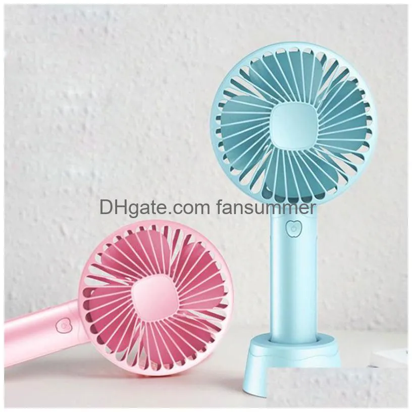 portable mini handheld fan usb rechargeable cooling fans 3 speed personal desk for home office student summer outdoor travel