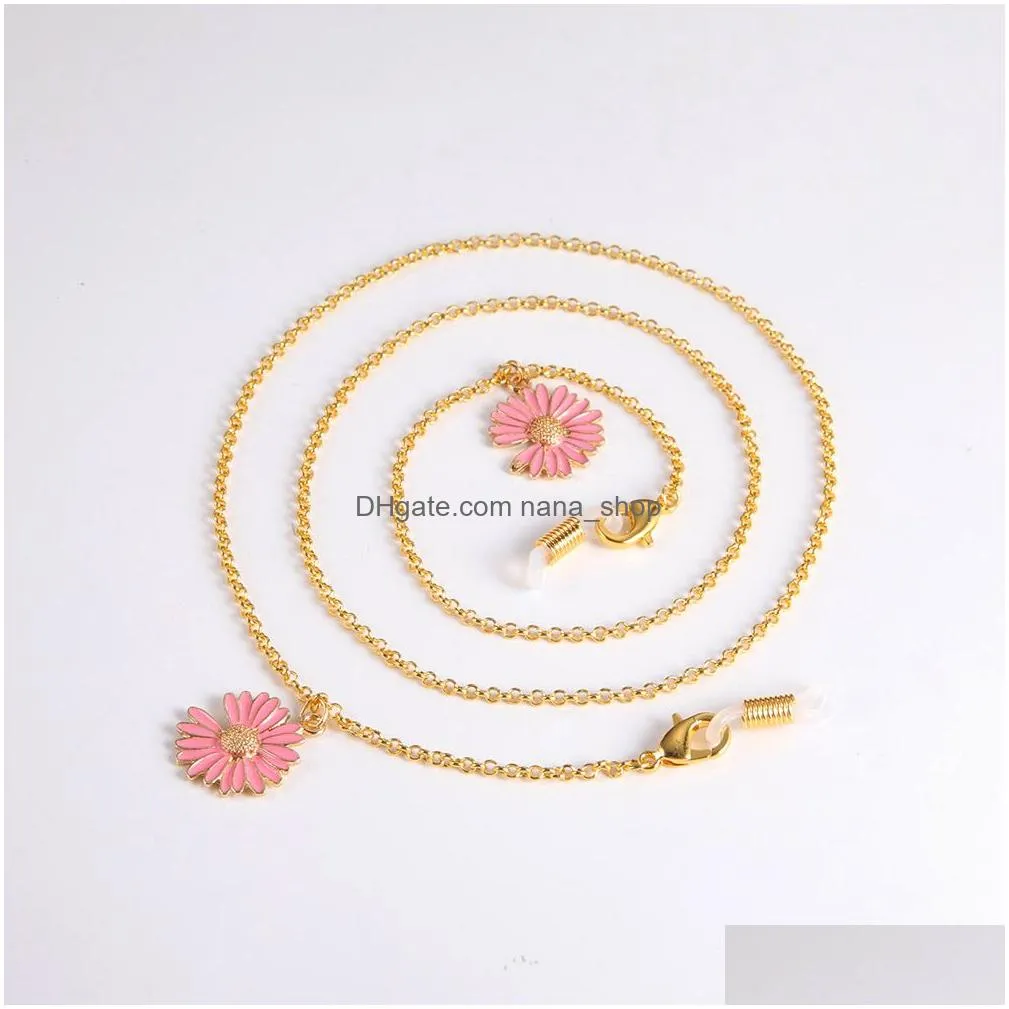 daisy flower chains landyard for women sunglasses chain for glasses neck holder kids glasses strap