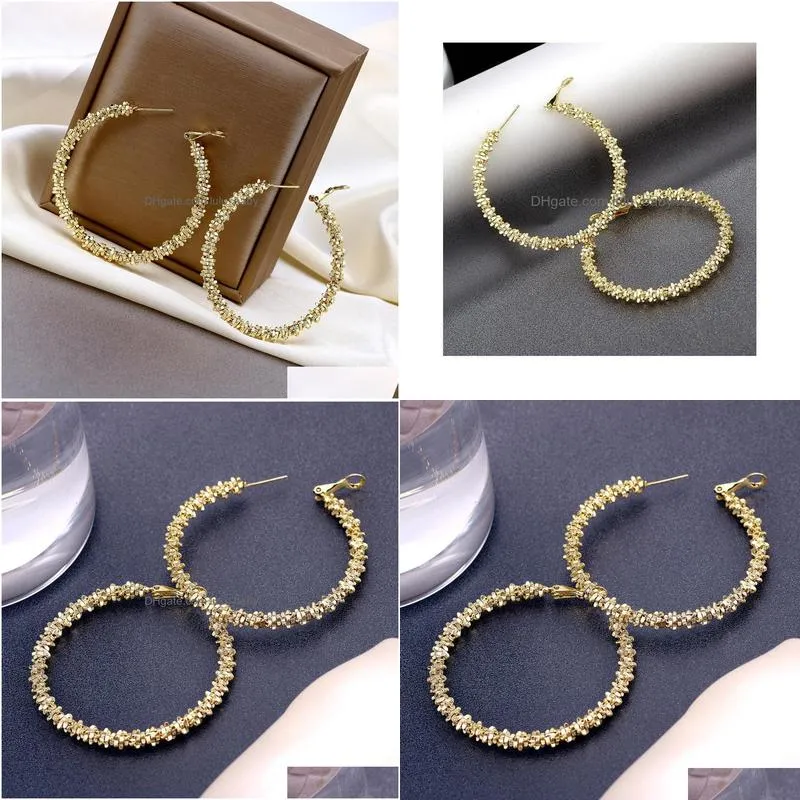 hip hop women exaggeration studs fashion circle pattern lady earrings party banquet personality female earrings jewelry