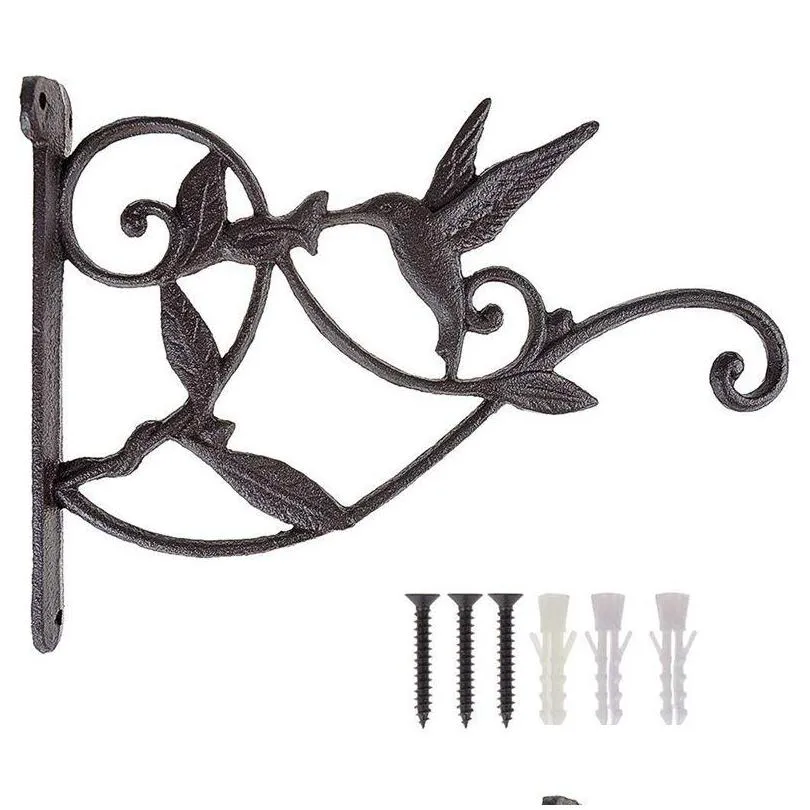 Cast Iron Plant Hook For Indoor/Outdoor Use Decorative Flower