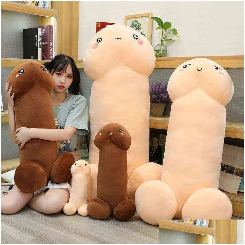 40cm 60cm 80cm penis shape decorative pillow for home decoration plush stuffed toy adult long dick pillow 2108315281765