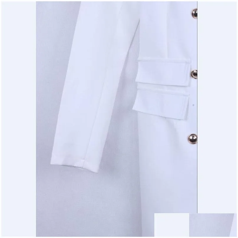 white ladies blazer dress women suit winter sexy long sleeve party female button blazer girl jacket