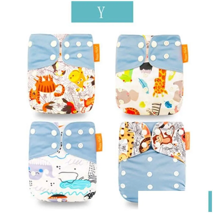 happyflute os pocket diaper 8pcs diapeadd8pcs microfiber insert washable reusable baby nappy adjustable baby nappy cover 2417 q2