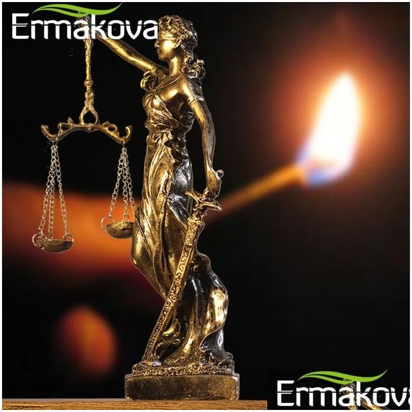 ermakova european antique bronze greek justice goddess statue fair angels resin sculpture ornaments desktop home decoration gift