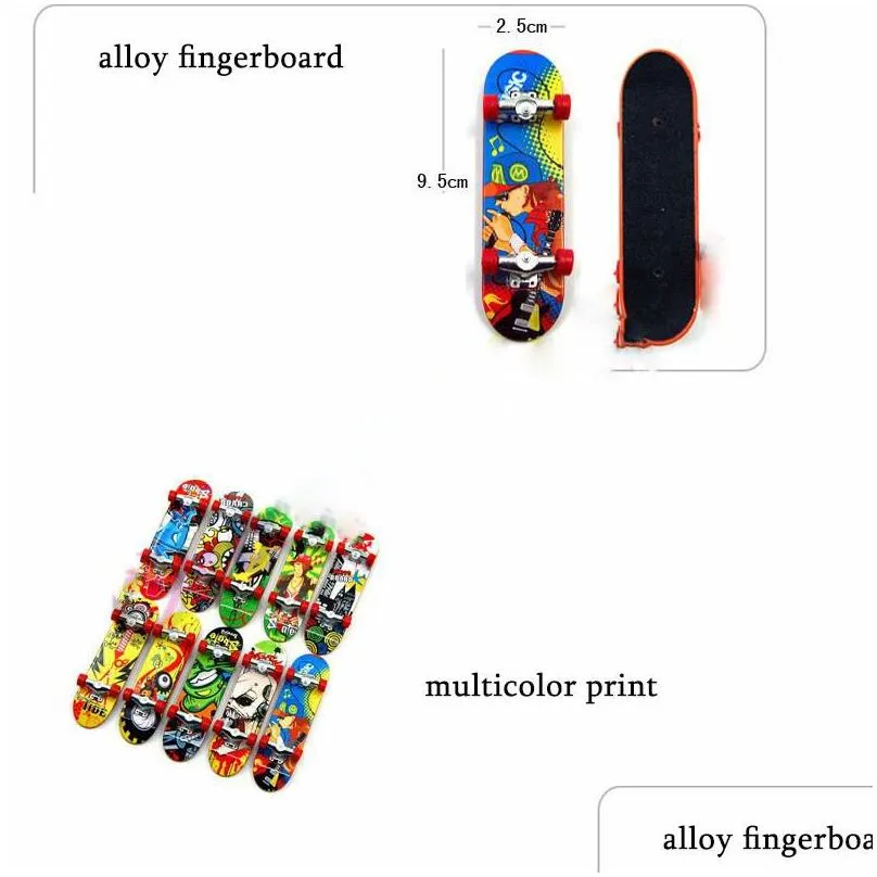 kid toy children gift print professional alloy stand fingerboard skateboard mini finger boards skate truck for