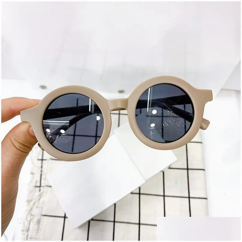 fashion korean kids sunglasses lovely dull girls boys sunglass ultraviolet proof infant glasses eyewear child shades gift 333 h1