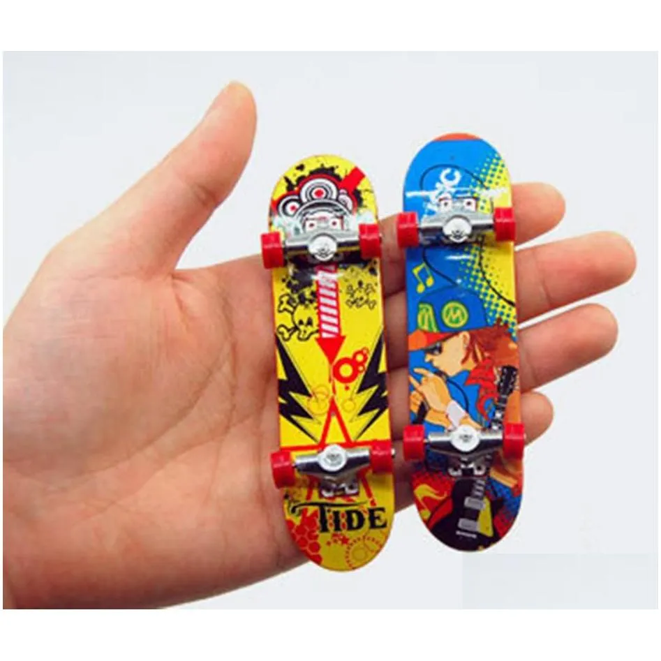 kid toy children gift print professional alloy stand fingerboard skateboard mini finger boards skate truck for