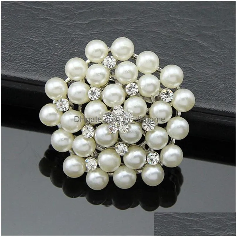 diamond pearl brooches pins corsages scarf clips silver gold lapel pins brooches wedding jewelry for men women will and sandy gift