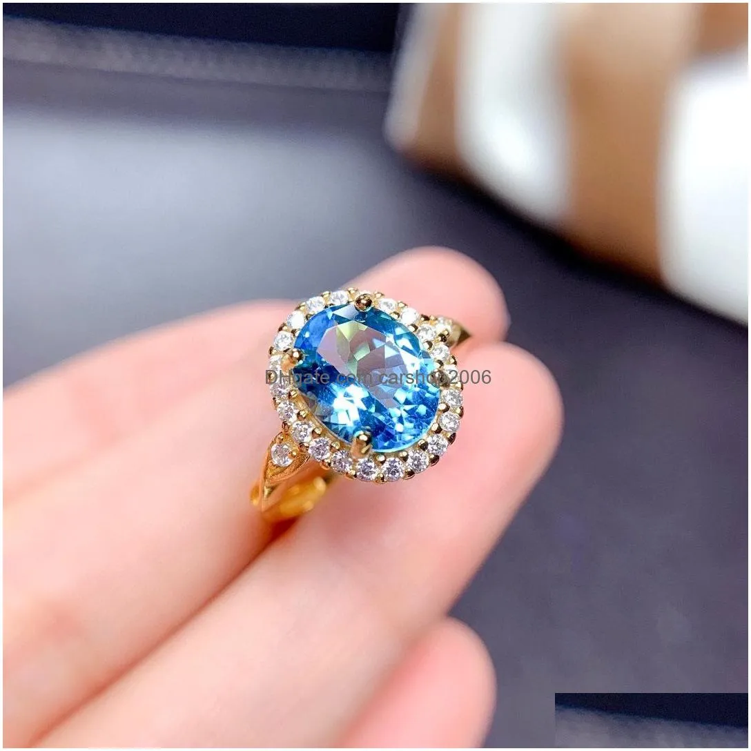 topaz diamond solitaire rings crystal women wedding engagement ring fashion fine jewelry gift will and sandy