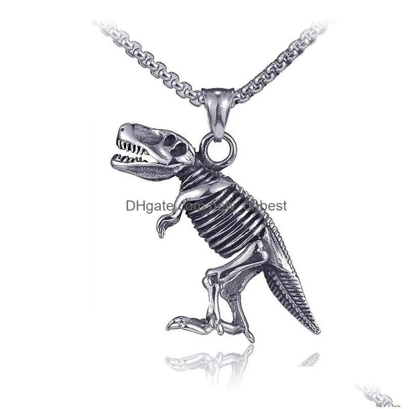 retro angel necklace stainless steel wing pendant necklaces chain for women men street hip hop fashion jewelry