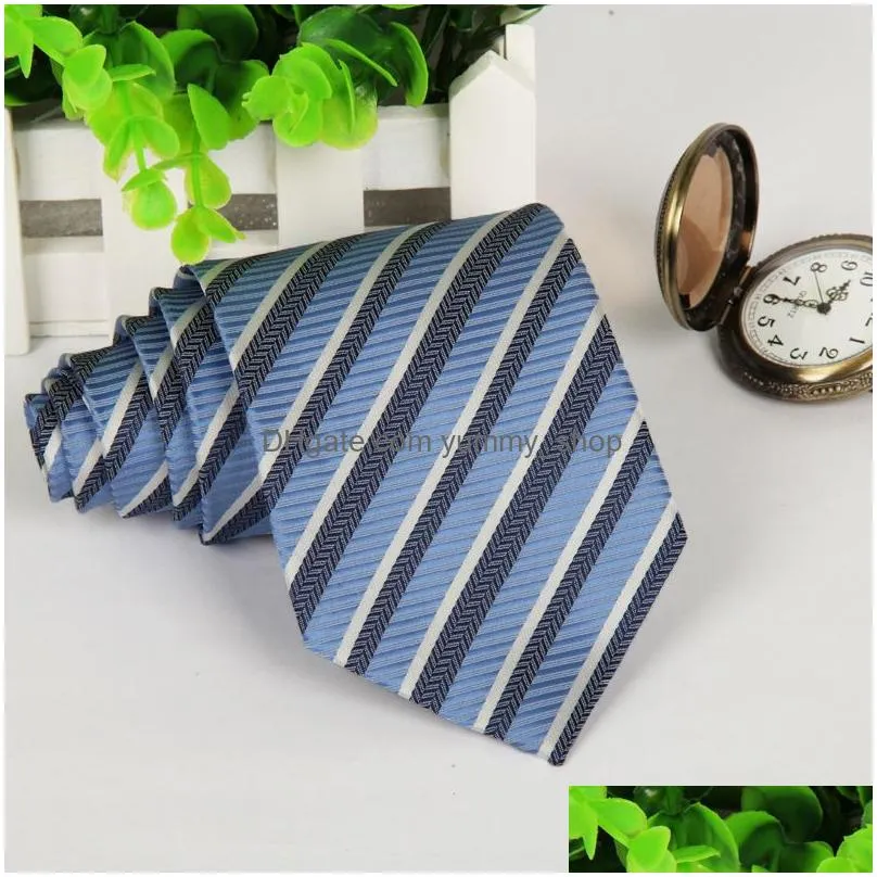 fashion stripe bussiness suit necktie wedding groom tie neck ties for men fashion accessories gentleman business wear drop ship