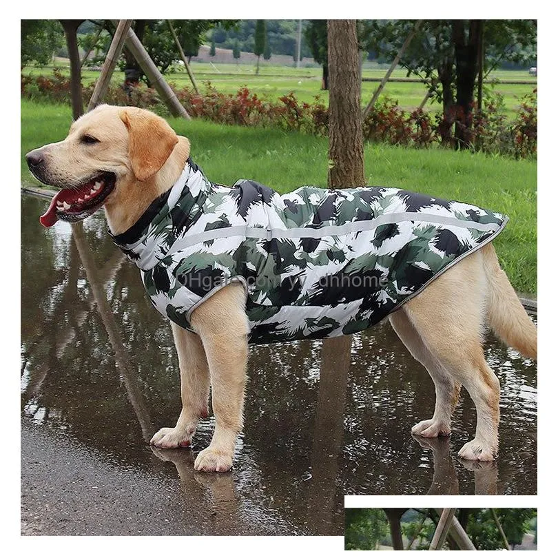 winter dog apparel warm coat reflective safety windproof jacket pets dogs clothes for indoor outdoor pet supplies will and sandy gift