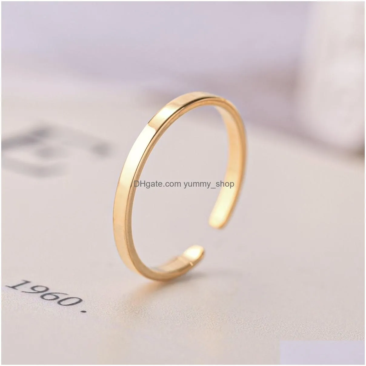 stainless steel gold plated ring band adjustable multilayer knuckle rings for women fashion fine jewelry gift