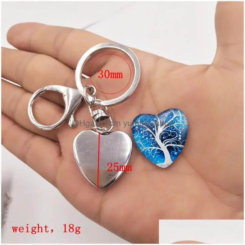 twelve constell heart key rings horoscope sign charm keychain holders bag hangs women men fashion jewelry will and sandy