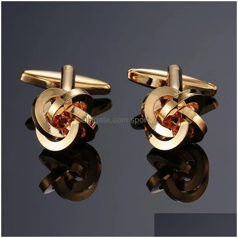 twist cufflinks fashion french mens shirt metal brass enamel cuff links casual business shirt crystal zircon jewelry