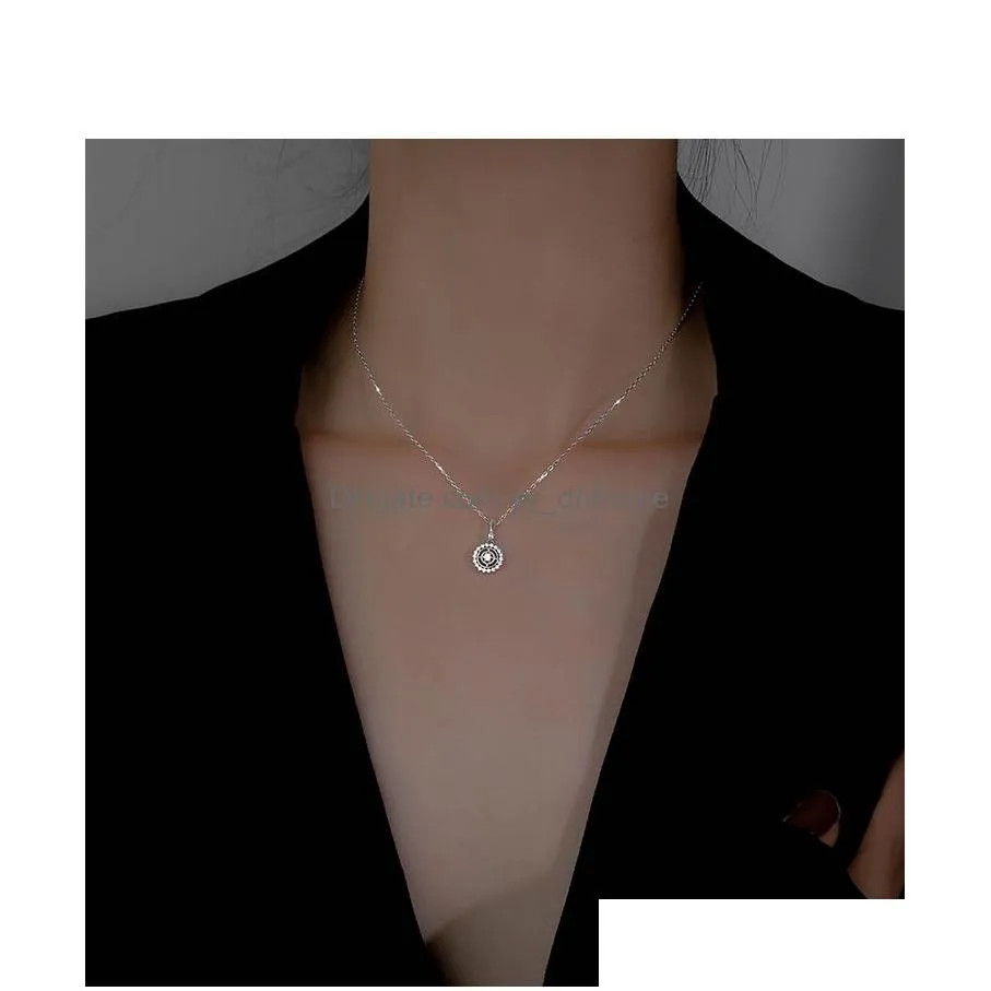 fashion sun flower necklace female ins simple clavicle chain temperament jewelry girl christmas gift