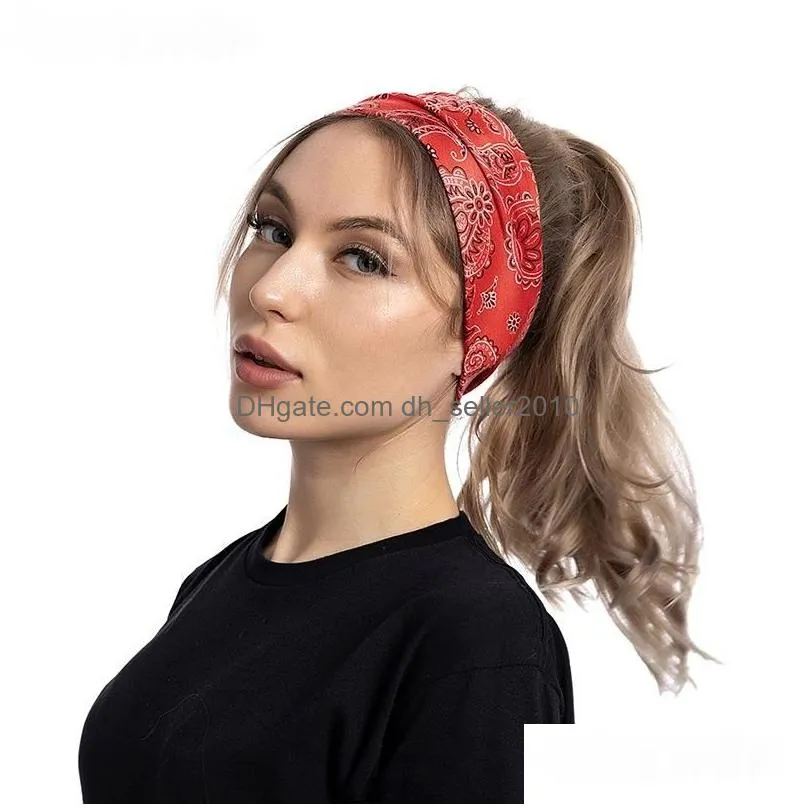 flower wide headbands stretch yoga sport sweatband hood head bands hair band for women jewelry will and sandy