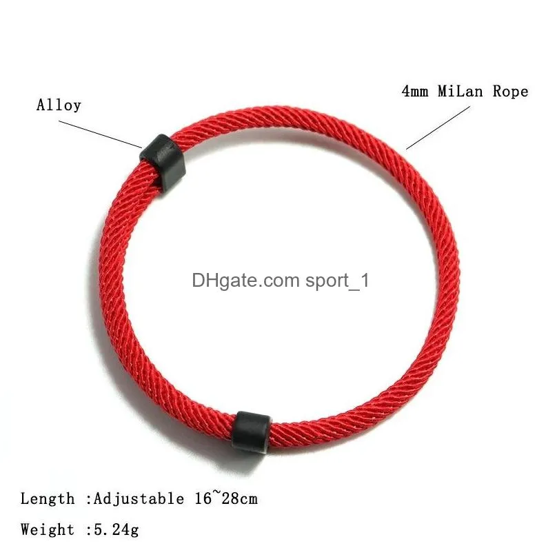 trendy thread bracelet mens women adjustable red braslet for lovers distance couple brazalete minimalist yoga meditation bracelets