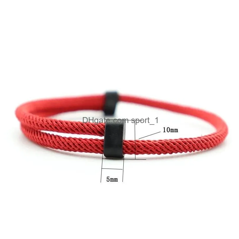 trendy thread bracelet mens women adjustable red braslet for lovers distance couple brazalete minimalist yoga meditation bracelets