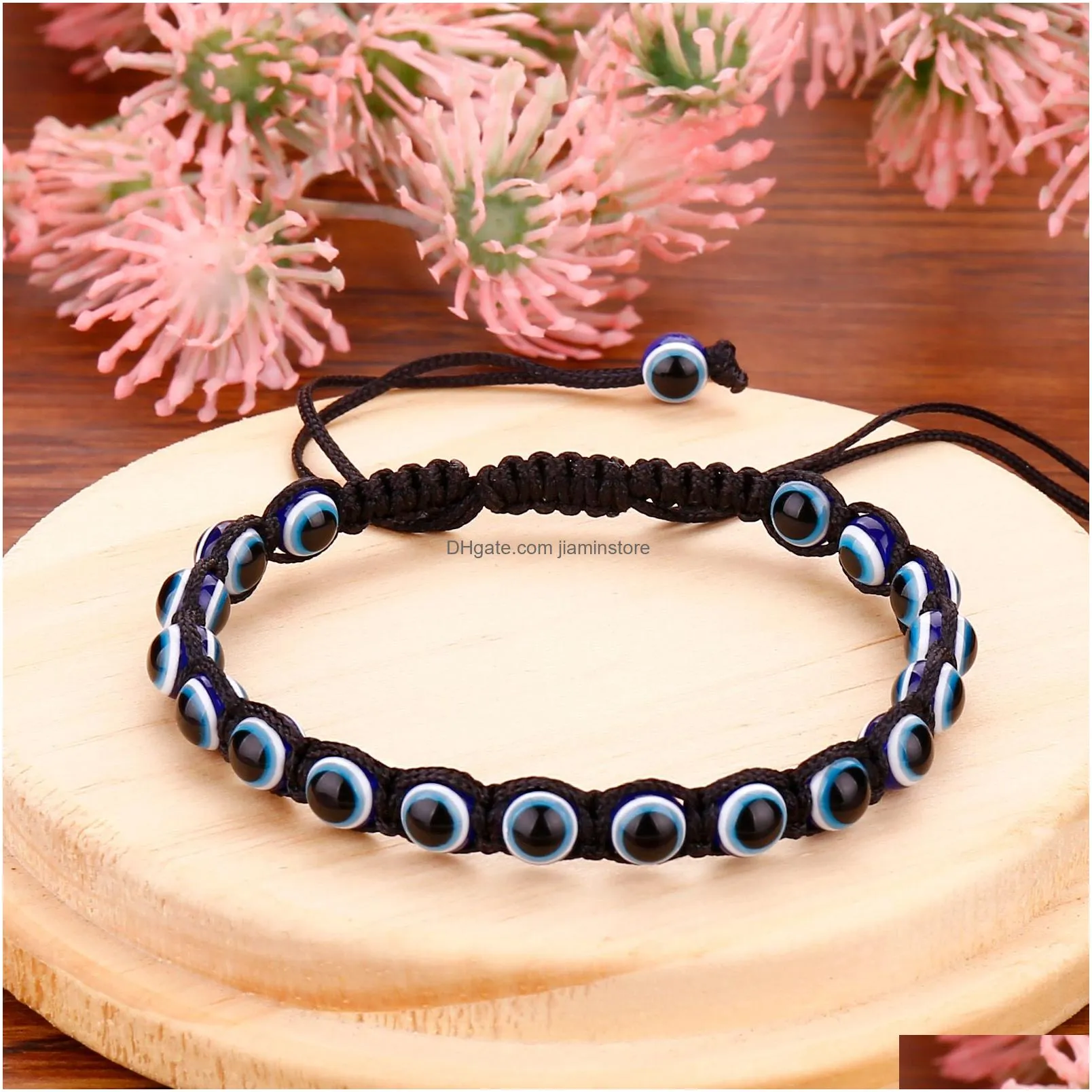 handmade turkish lucky evil blue eye bracelets for women men blue eyes braided red rope lucky bracelet friendship jewelry