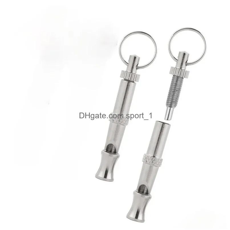 stainless steel adjustableultrasonicwhistle obedience petdog training whistles pets products