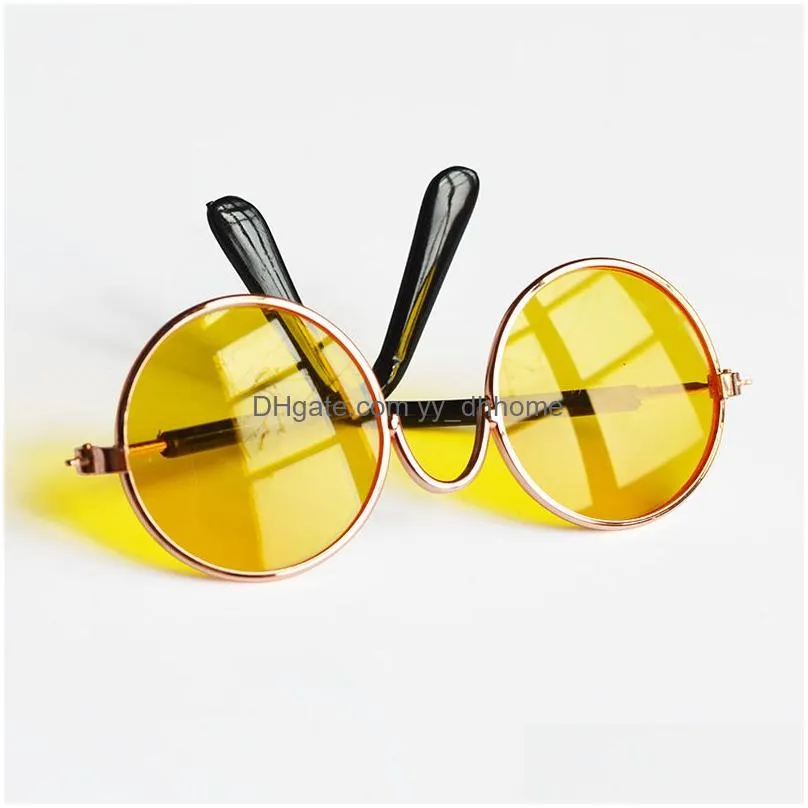 cute pet dog cat retro fashion sunglasses glasses transparent eye wear cosplay glasses pet p os props pet supplies drop ship