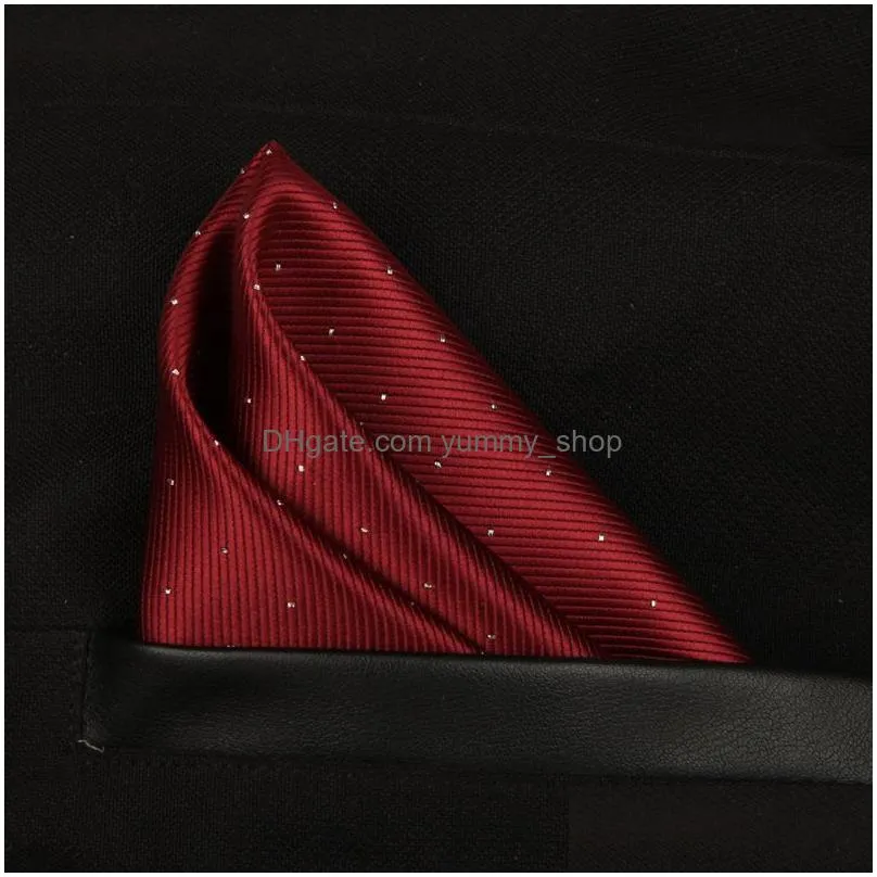  fashion jacquard spot hanky handkerchief kerchief business suit pocket handkerchief fashion accessories christmas gift