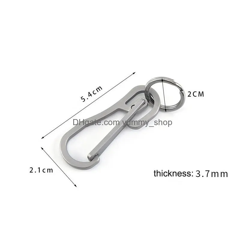 stainless steel key ring quickdraw high quality rainbow keyring hangs keychain holders carabiner women men outdoor holders will and