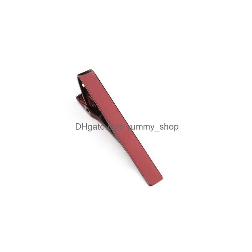 simple tie clips shirts business suits red black gold ties bar clasps fashion jewelry for men gift will and sandy