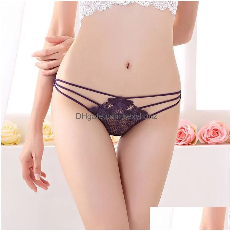 sexy lace low rise brief panty butterfly see through womens panties underwear lingerie women clothes black red white