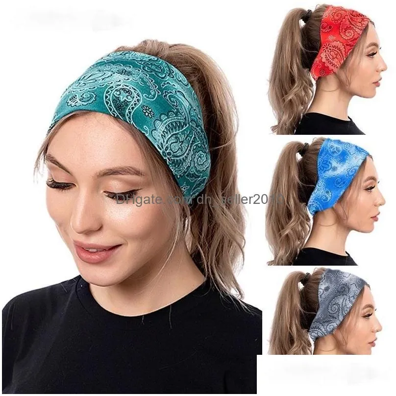 flower wide headbands stretch yoga sport sweatband hood head bands hair band for women jewelry will and sandy