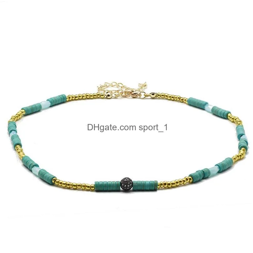 boho cute pearl choker necklace women jewelry collares miyuki glass beads fashion necklaces femme